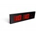 WANDKLOK MET LED-DISPLAY - 83 x 23 x 4 cm