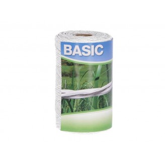 Basic schrikdraad, wit, 250m, 3 x 0,16 Niro