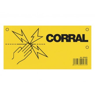 Waarschuwingsbord Corral