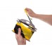 Zwart/geel veiligheidslint - 100 m - dispenser