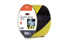 Zwart/geel veiligheidslint - 500 m - rol