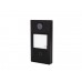 1-toets IP professionele metalen video intercom deurbel - zwart - PoE