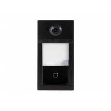 1-toets IP professionele metalen video intercom deurbel - zwart - PoE