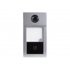 1 knop IP professionele metalen video intercom deurbel - grijs - PoE