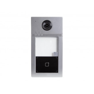 1 knop IP professionele metalen video intercom deurbel - grijs - PoE