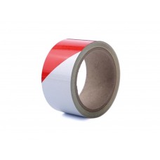 Reflecterende tape 5cm x 10m - Rood/Wit