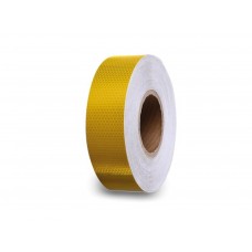 Honingraat reflecterende tape 5cm x 5m - Geel