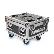 FLIGHTCASE MET 6 x HQLP10031 LED-VLOERSPOT MET ACCU