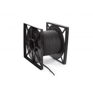 STEREO OFC-MICROFOONKABEL - DUBBELE AFSCHERMING - ZWART - 100 m