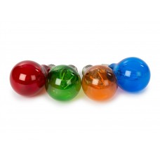 SET LED-GLOEILAMPEN - A60 - GEKLEURD GLAS - 4 st. - ROOD - GROEN - BLAUW - ORANJE