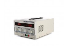 DC-LABOVOEDING 0-50 VDC / 0-5 A MAX MET DUBBEL LED-SCHERM