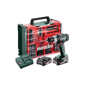SB 18 L accuklopboorset, 18V 2 x 2Ah Li-power, acculader SC 30, kunststof koffer, mobiele werkplaats