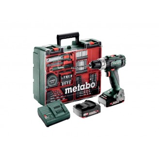 BS 18 L accuschroevendraaierset, 18V 2 x 2Ah Li-power, acculader SC 30, kunststof koffer, mobiele werkplaats