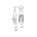 Coaxiale kabelstripper met 2 mesjes