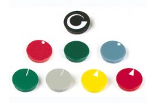 Deksel voor 21mm knop (rood - witte bal)
