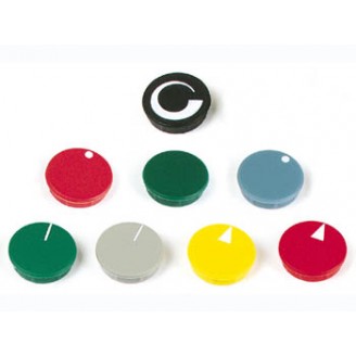 LID FOR 15mm BUTTON (GREY - WHITE TRIANGLE)