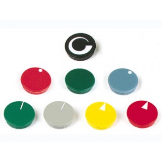 LID FOR 10mm BUTTON (BLACK - WHITE LINE)