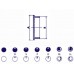 LID FOR 15mm BUTTON (RED - WHITE ARROW)