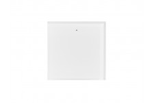 Glazen bedieningsmodule met 1 aanraaktoets (witte versie)