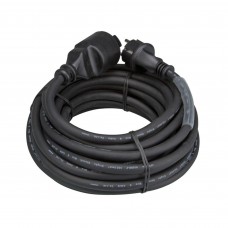 RUBBER VERLENGKABEL MET KRIMPKOUS - 3G2.5 - 20 m - PENAARDE