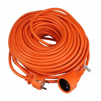 VERLENGKABEL - 40 m - ORANJE - 3G1.5 - PENAARDE