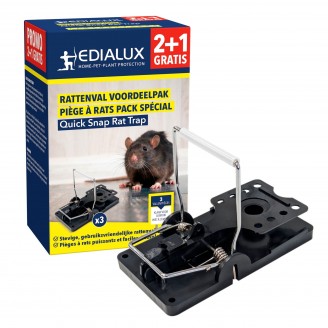 Quicksnap rattenval, promopack 2+1 stuks
