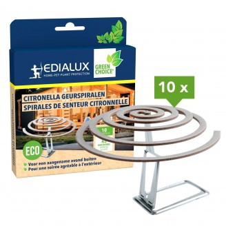 Citronella geurspiralen,10 stuks