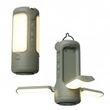 Oplaadbare camping vouwlamp met Bluetooth speaker (incl. USB powerbank)