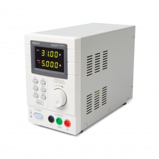 PROGRAMMEERBARE LABOVOEDING 0-30 VDC / 5 A max. - DUBBELE LED-DISPLAY met USB 2.0-INTERFACE