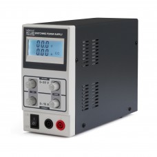 SCHAKELENDE DC-LABOVOEDING 0-30 VDC / 0-10 A MAX MET LCD-SCHERM