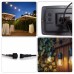 Solar LED - 15 m - 15 warmwitte lampen - zwarte draad