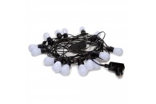 TUYA LED - 15 m - 15 witte lampen - zwarte draad - smart