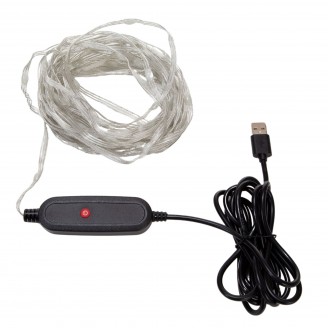 TUYA LED - 7.5 m - 75 veelkleurige lampen - transparante draad - smart