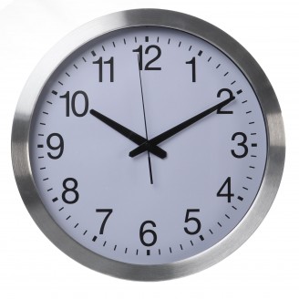 ALUMINIUM WANDKLOK -   40 cm